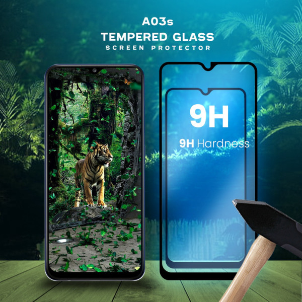 2 Pack Samsung Galaxy A03s - Härdat Glas 9H - Super Kvalitet 3D