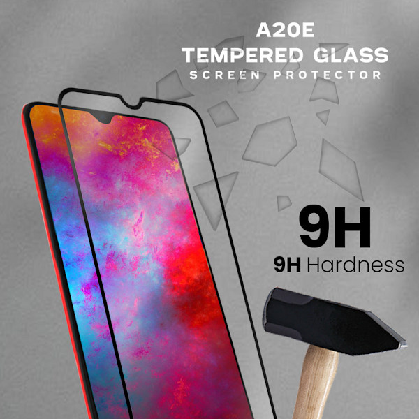 1-Pack SAMSUNG GALAXY A20E Näytönsuoja - Karkaistu Lasi 9H - Super laatu 3D