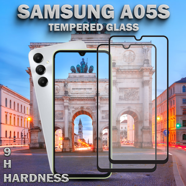 2-Pack Samsung Galaxy A05s - Härdat Glas 9H - Super Kvalitet 3D Skärmskydd