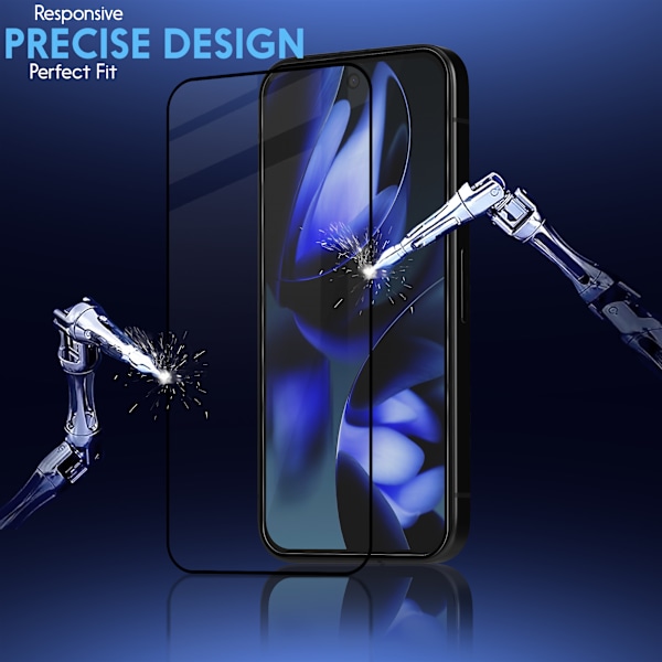 2-Pack Google Pixel 9a Skärmskydd & 1-Pack linsskydd - Härdat Glas 9H - Super kvalitet 3D