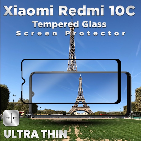 Xiaomi Redmi 10C - Härdat Glas 9H - Super kvalitet 3D Skärmskydd