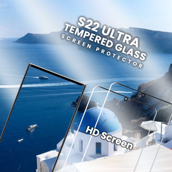 2-Pack Samsung Galaxy S22 Ultra - Härdat glas 9H - Top kvalitet
