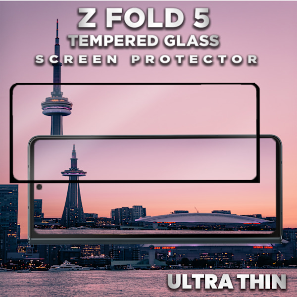 1-Pack SAMSUNG GALAXY Z FOLD 5 Näytönsuoja - Karkaistu Lasi 9H - Super laatu 3D