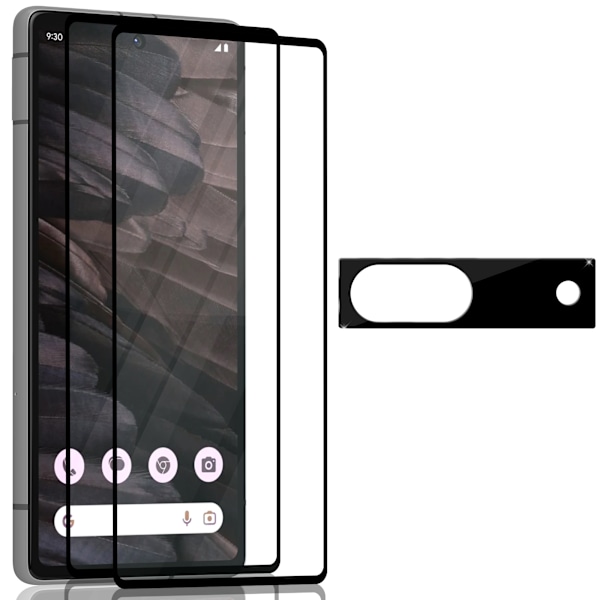 2-Pack Google Pixel 7A Skærmbeskyttelse & 1-Pack linsebeskyttelse - Hærdet Glas 9H - Super kvalitet 3D