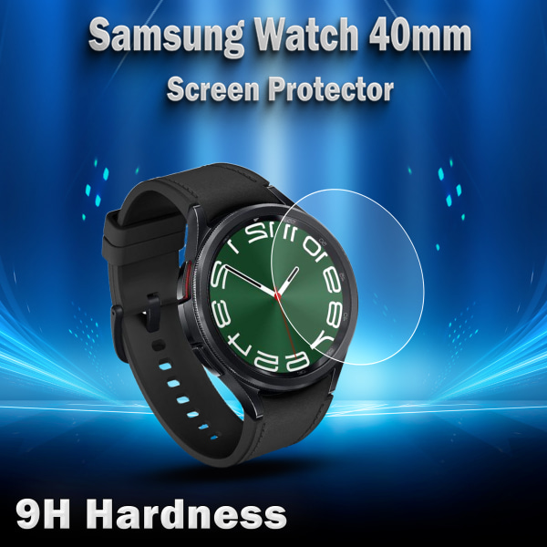 Samsung Watch 40mm - Härdat glas 9H - Super kvalitet