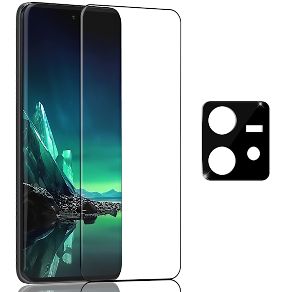 1-Pack Motorola Edge 40 Neo Skärmskydd & 1-Pack linsskydd - Härdat Glas 9H - Super kvalitet 3D