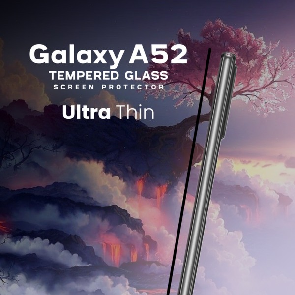 Samsung Galaxy A52 - Hærdet Glas 9H - Super Quality 3D skærmbeskytter
