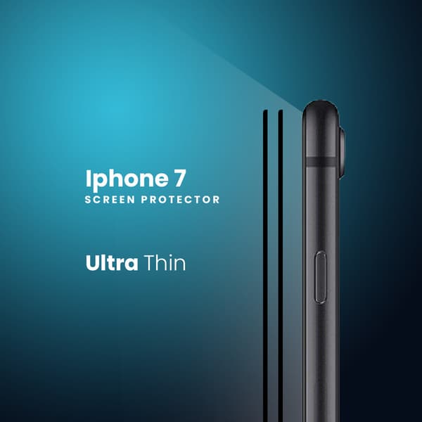 2-Pack IPHONE 7 Skærmbeskyttelse - Hærdet Glas 9H - Super kvalitet 3D