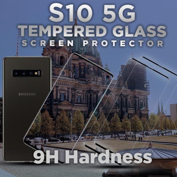 2 Pack Samsung Galaxy S10 5G -Härdat glas 9H –Super kvalitet 3D