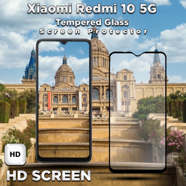 Xiaomi Redmi 10 5G - Härdat Glas 9H - Super kvalitet 3D Skärmskydd