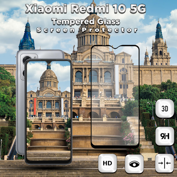1-Pack XIAOMI REDMI 10 Näytönsuoja - Karkaistu Lasi 9H - Super laatu 3D