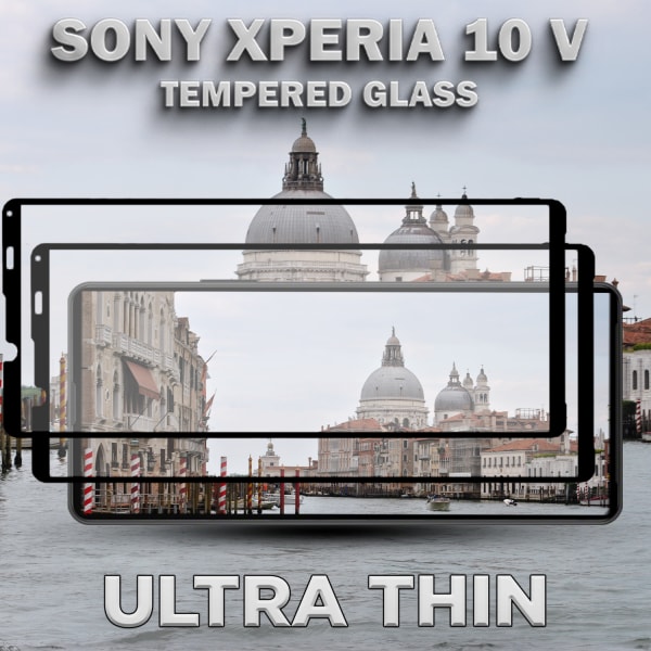 2-Pack Sony Xperia 10 V - Härdat Glas 9H - Super Kvalitet 3D Skärmskydd