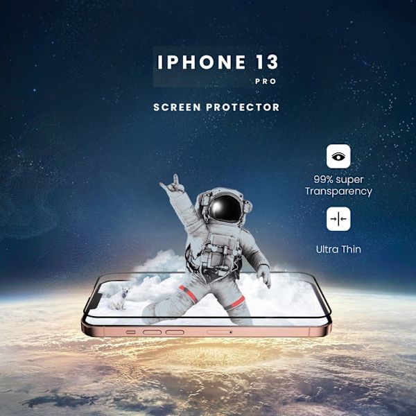 Skärmskydd Iphone 13 Pro - Härdat glas 9H - Hög kvalitet