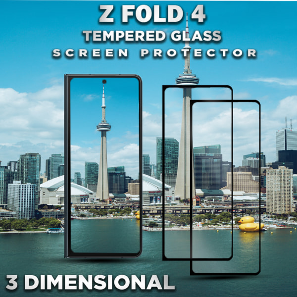 2-Pack Samsung Galaxy Z FOLD 4 - Härdat Glas 9H - Super Kvalitet 3D