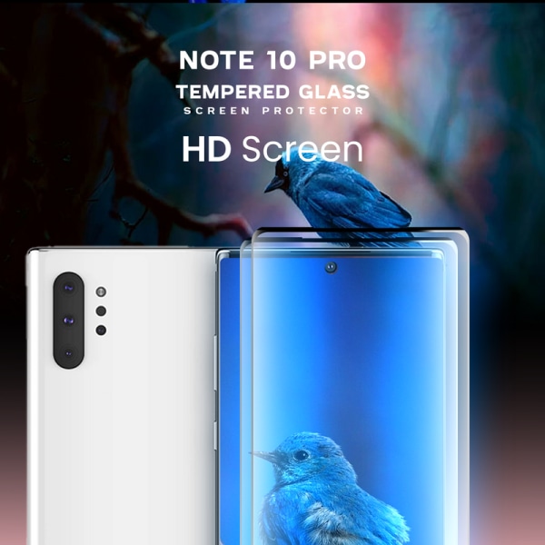 2-Pack Samsung Galaxy Note 10 Pro -Härdat glas 9H–Super kvalitet