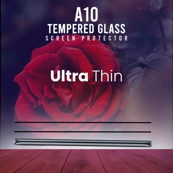 2-Pack Samsung Galaxy A10 -Härdat Glas 9H-Super Kvalitet 3D