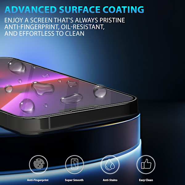 2-Pack ‏‏Iphone 13 Pro Skärmskydd & 2-Pack linsskydd - Härdat Glas 9H - Super kvalitet 3D