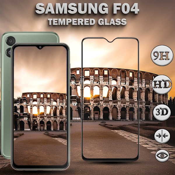 1-Pack SAMSUNG F04 Näytönsuoja - Karkaistu Lasi 9H - Super laatu 3D