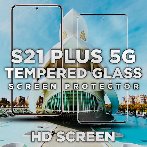 1-Pack SAMSUNG S21 PLUS Näytönsuoja - Karkaistu Lasi 9H - Super laatu 3D