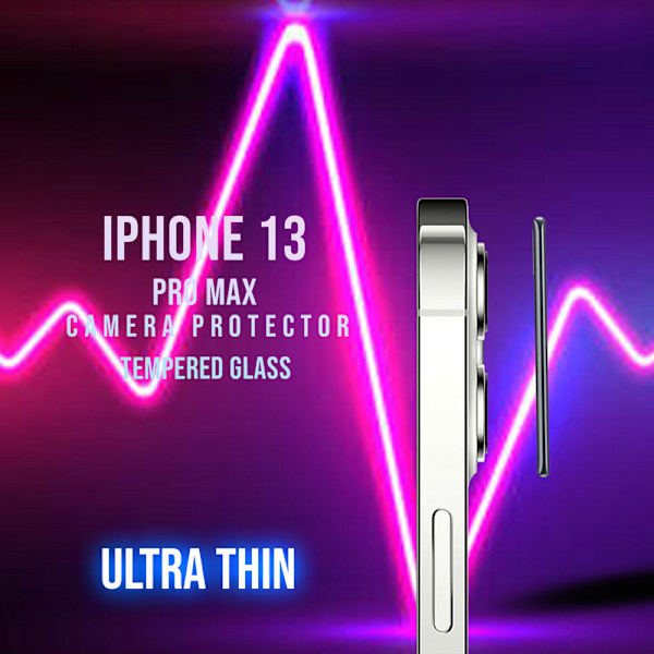 Linsskydd iPhone 13 Pro Max Kamera - Härdat Glas 9H - Super 3D