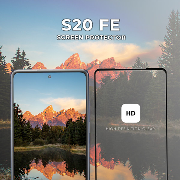 1-Pack SAMSUNG S20 FE Skærmbeskyttelse - Hærdet Glas 9H - Super kvalitet 3D