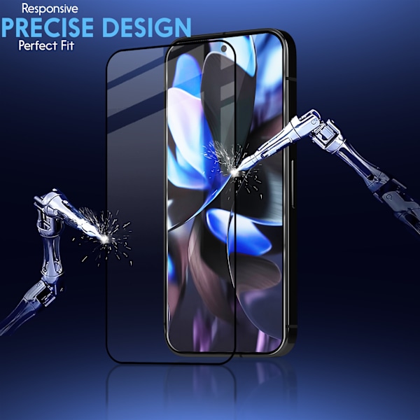 2-Pack Google Pixel 9 Pro Xl Skærmbeskyttelse & 1-Pack linsebeskyttelse - Hærdet Glas 9H - Super kvalitet 3D
