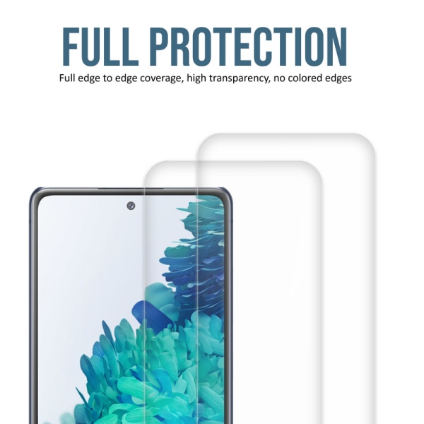 2-Pack Samsung Galaxy S20FE - Härdat Glas-9H -Super kvalitet 3D
