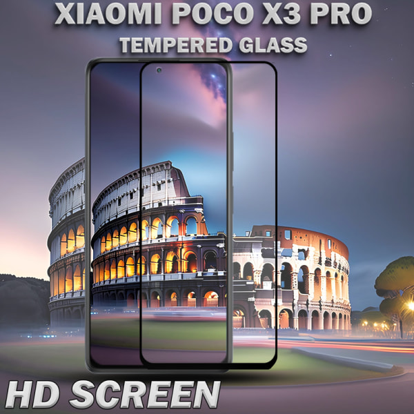 1-Pack XIAOMI POCO X3 PRO Skärmskydd - Härdat Glas 9H - Super kvalitet 3D