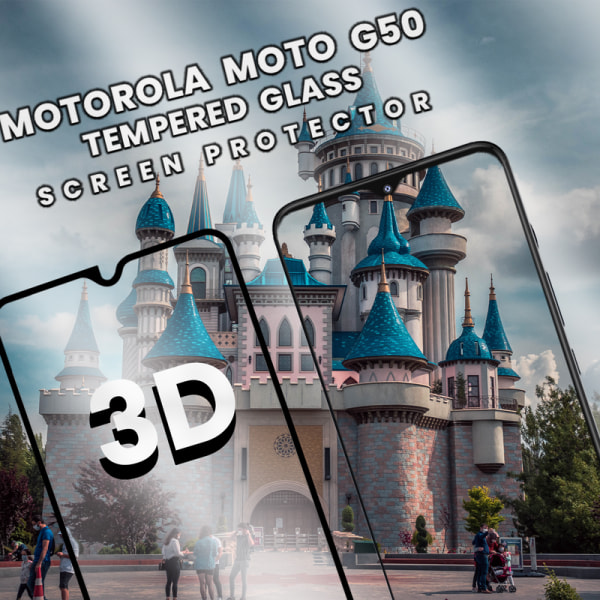 Motorola Moto G50 - Härdat Glas 9H -Super kvalitet 3D Skärmskydd