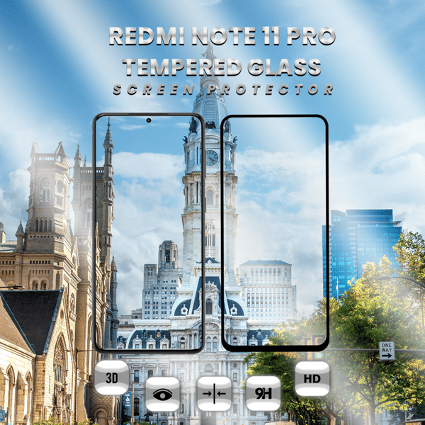 Xiaomi Redmi Note 11 Pro - Härdat glas 9H-Super kvalitet 3D