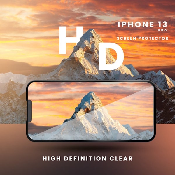 Skärmskydd Iphone 13 Pro - Härdat glas 9H - Hög kvalitet