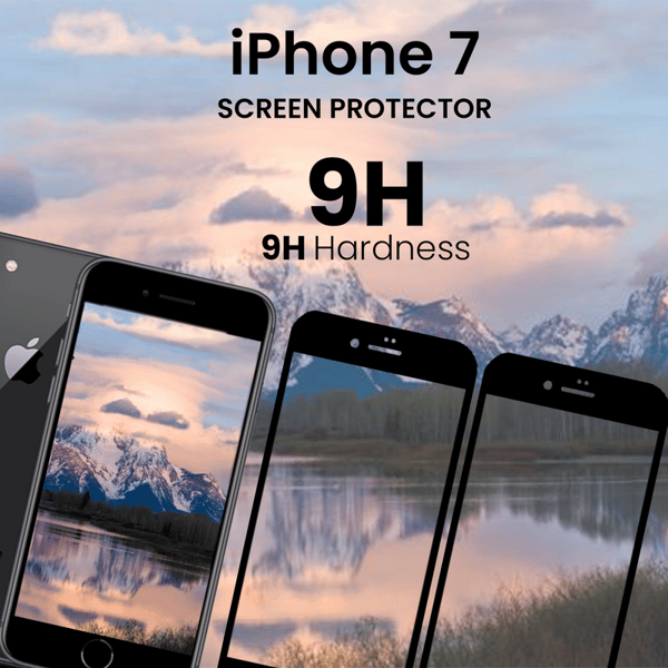 2-Pack IPHONE 7 Skærmbeskyttelse - Hærdet Glas 9H - Super kvalitet 3D
