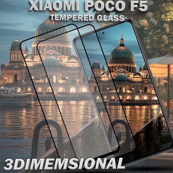 2-Pack XIAOMI POCO F5 Näytönsuoja - Karkaistu Lasi 9H - Super laatu 3D