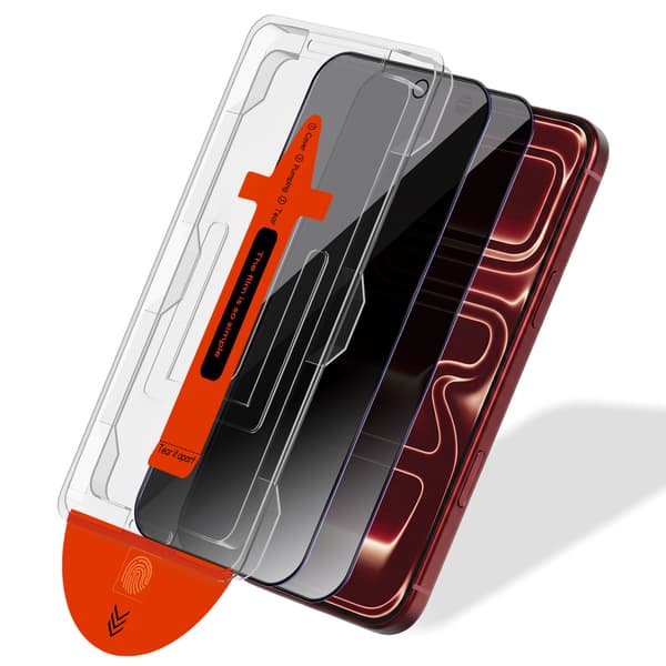 2-Pack iPhone 18 Pro Privacy Skärmskydd - Härdat Glas | [Automatisk Installation] - Bubbelfritt iPhone 18 Pro