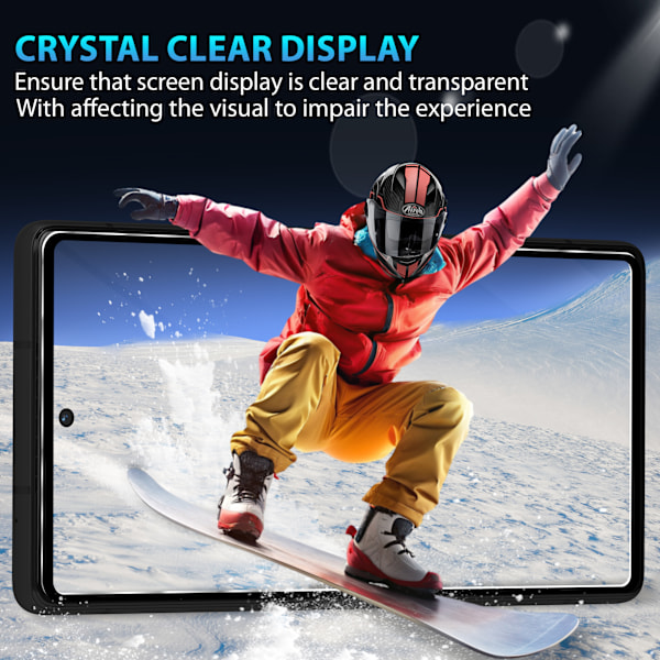 2-Pack Google Pixel 6A Skärmskydd & 1-Pack linsskydd - Härdat Glas 9H - Super kvalitet 3D