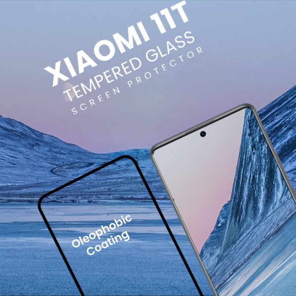 Xiaomi 11T 5G - Härdat Glas 9H - Super kvalitet 3D Skärmskydd