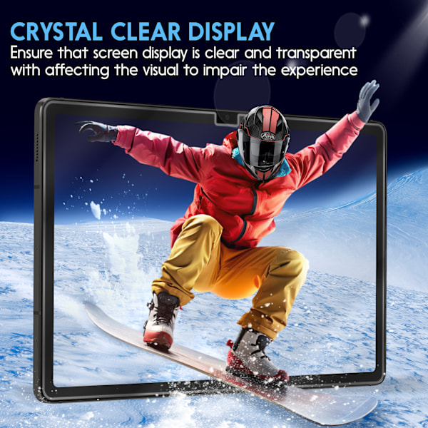 1-Pack SAMSUNG TAB S9 Skærmbeskyttelse - Hærdet Glas 9H - Super kvalitet 3D
