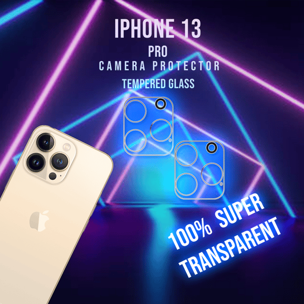 2-Pack Linsskydd iPhone 13 Pro Kamera - Härdat Glas 9H-Super 3D