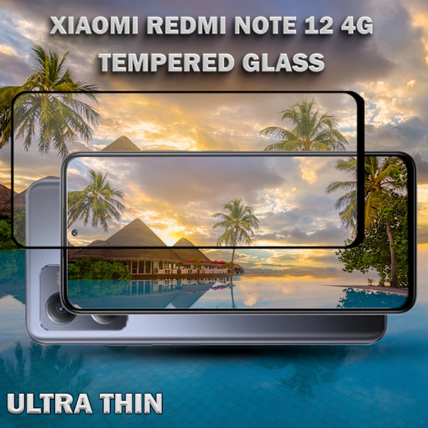 1-Pack XIAOMI REDMI NOTE 12 Skærmbeskyttelse - Hærdet Glas 9H - Super kvalitet 3D