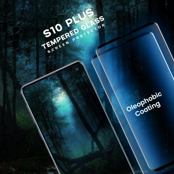 2- Pack Samsung S10 Plus - Härdat Glas 9H - Super Kvalitet 3D