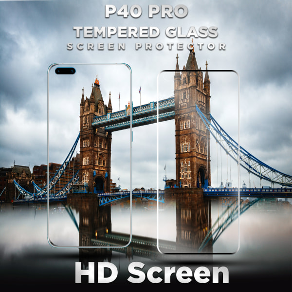 Huawei P40 Pro - Härdat Glas 9H – Super kvalitet 3D Skärmskydd