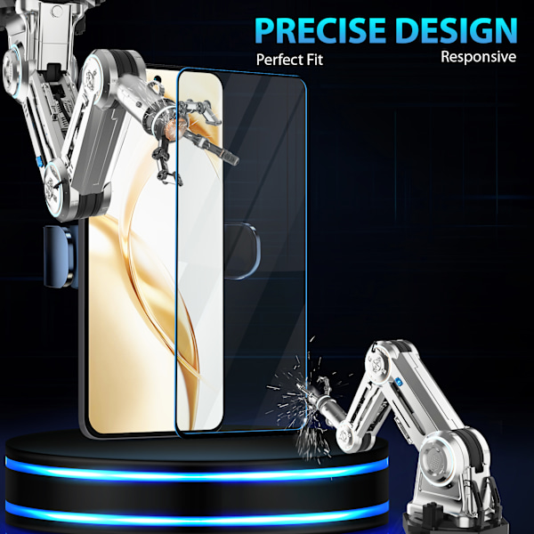1-Pack Honor 200 Näytönsuoja & 1-Pack linssinsuoja - Karkaistu Lasi 9H - Super laatu 3D