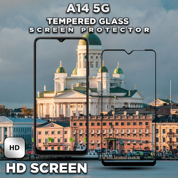 1-Pack SAMSUNG GALAXY A14 Näytönsuoja - Karkaistu Lasi 9H - Super laatu 3D