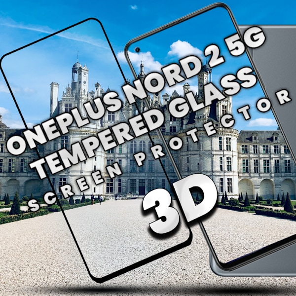 OnePlus Nord 2 5G - Härdat Glas 9H - Super kvalitet 3D Skärmskydd