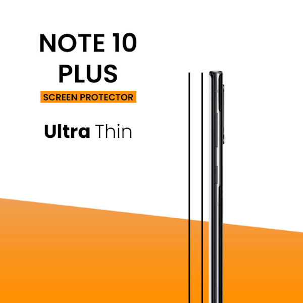 2-Pack SAMSUNG NOTE 10 PLUS Skærmbeskyttelse - Hærdet Glas 9H - Super kvalitet 3D