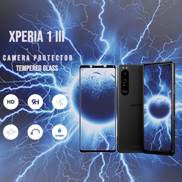 1-Pack SONY XPERIA 1 III Näytönsuoja - Karkaistu Lasi 9H - Super laatu 3D