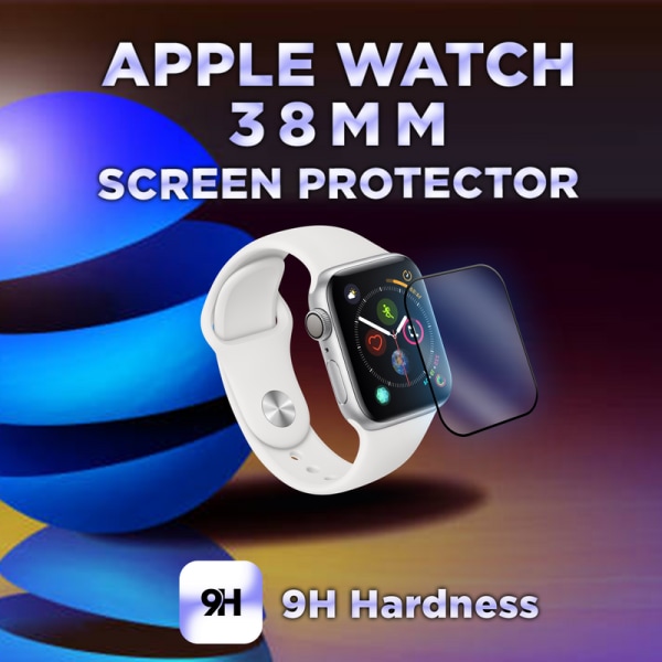 Apple Watch 38mm -Härdat glas 9H – Super kvalitet 3D
