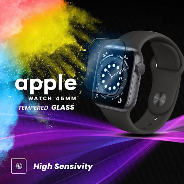 Apple Watch Series 7 45mm - Skyddsfilm i 3D – Super Kvalitet