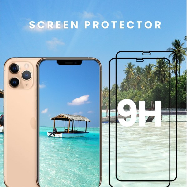 2-Pack iPhone 12 Pro - Härdat Glas 9H - Super Kvalitet 3D