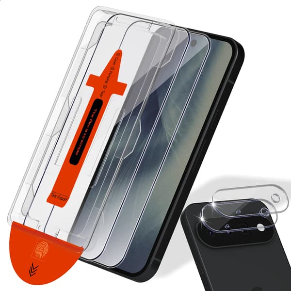 2-Pack Google Pixel 11 Skärmskydd & 2-Pack linsskydd - Härdat Glas | [Automatisk Installation] - Bubbelfritt
